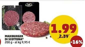 PENNY Penny Maxiburger Di Scottona offerta