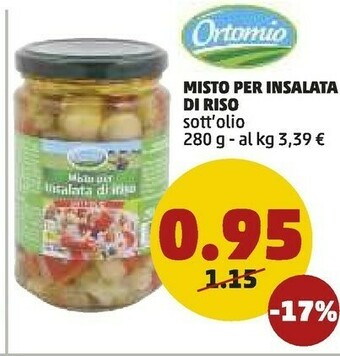 PENNY Ortomio Misto Per Insalata Di Riso Sott'Olio offerta