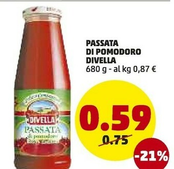 PENNY Divella Passata Di Pomodoro 680 G(ml) offerta