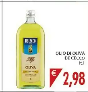 Mercatò De Cecco L'Olio Di Oliva 1000 G(ml) offerta