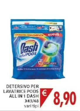 Dash Detersivo Per Lavatrice All In 1 Pods