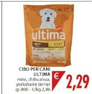 Mercatò Ultima Cibo Per Cani offerta