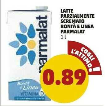 PENNY Parmalat Latte parzialmente scremato offerta