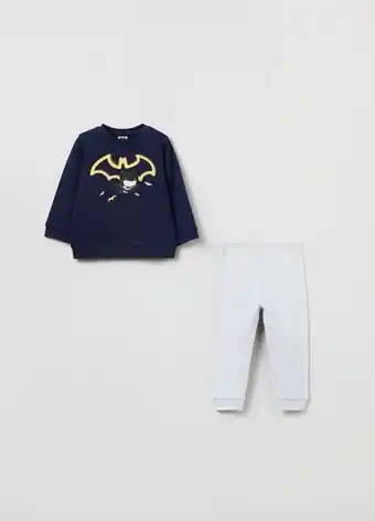 Pigiama lungo con stampa batman