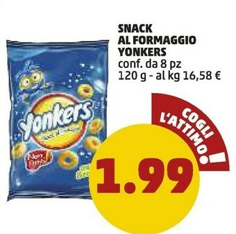 PENNY Yonkers Snack Al Formaggio 120 G(ml) offerta
