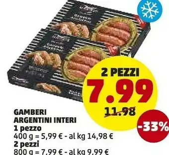 PENNY Penny Market Gamberi Argentini Interi offerta