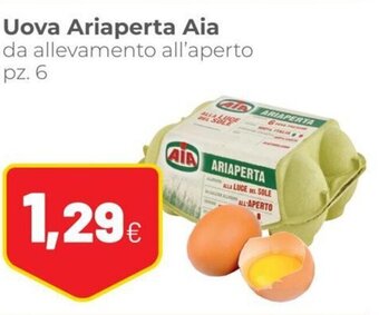Coop Aia Uova Ariaperta pz. 6 offerta