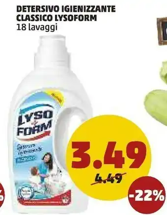 PENNY Lysoform Detersivo lavatrice offerta