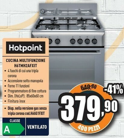 Hotpoint H6TMH2AFXIT offerta di Unieuro