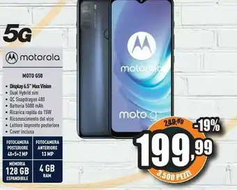 Unieuro Motorola Moto G50 offerta