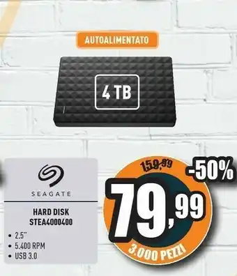 Unieuro Seagate Hard Disk Stea4000400 offerta