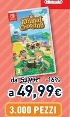 Unieuro Nintendo Animal Crossing: New Horizons Videogioco Switch Basic offerta