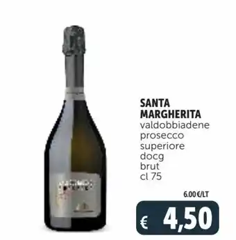 Deco Supermercati Santa Margherita valdobbiadene prosecco superiore docg brut cl 75 offerta