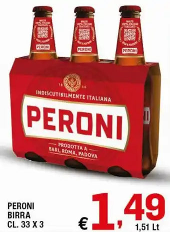 Peroni Birra cl.33 x 3