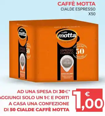 Eté Caffè Motta Cialde Espresso x 50 offerta