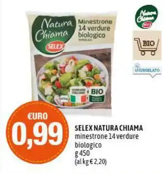 Madis Selex Natura Chiama Minestrone 14 Verdure Biologico g 450 offerta