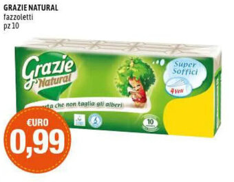 Madis Grazie Natural Fazzoletti pz 10 offerta
