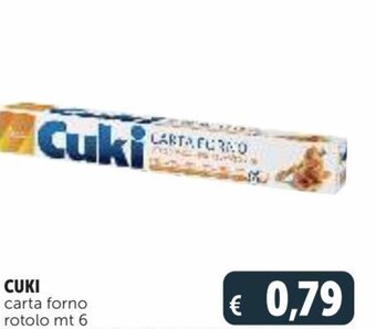 Deco Supermercati Cuki carta forno rotolo mt 6 offerta