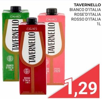 Eté Tavernello Bianco D'Italia Rose'D'Italia Rosso D'Italia 1 l offerta