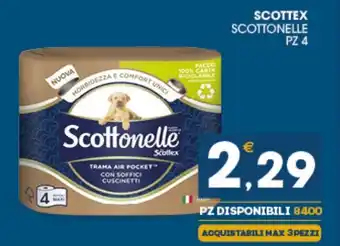 SeBón Supermercati Scottex Scottonelle pz 4 offerta