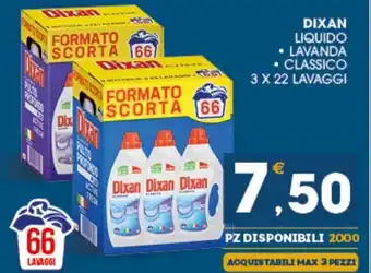 Dixan Liquido Lavanda/Classico 3 x 22 Lavaggi