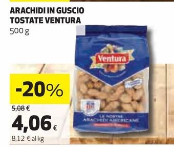 Coop Arachidi in guscio tostate ventura offerta