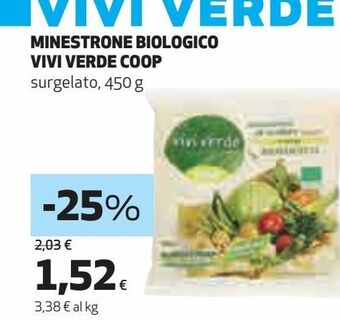 Coop Minestrone biologico vivi verde coop offerta