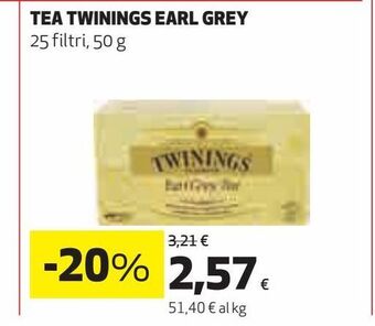Coop Tea twinings earl grey offerta