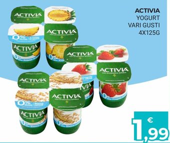 Eté Activia Yogurt Vari Gusti 4 x 125 g offerta