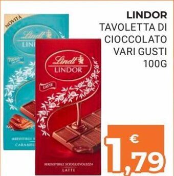 Eté Lindor Tavoletta Di Cioccolato 100 g offerta