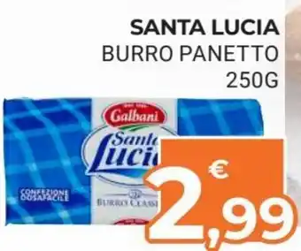 Eté Galbani Santa Lucia Burro Panetto 250 g offerta