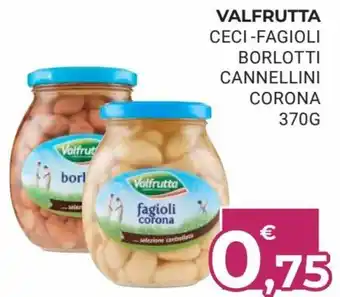 Eté Valfrutta Ceci Fagioli Borlotti Cannellini Corona 370 g offerta