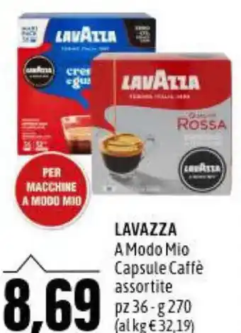 Madis Lavazza A Modo Mio Capsule Caffè Assortite pz 36 - g 270 offerta