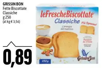 Grissin Bon Fette Biscottate Classiche g 250