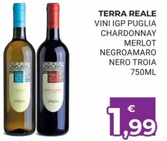 Terra Reale Vini IGP Puglia Chardonnay Merlot Negroamaro Nero Troia 750 ml