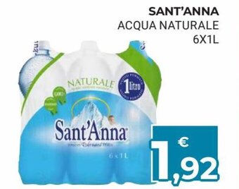Eté Sant'Anna Acqua Naturale 6x1L offerta
