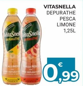 Eté Vitasnella Depurathe Pesca Limone 1,25 l offerta
