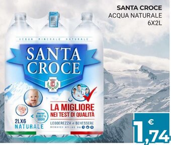 Eté Santa Croce Acqua Naturale 6x2L offerta