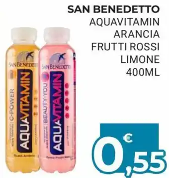 Eté San Benedetto Aquavitamin Arancia Frutti Rossi Limone 400 ml offerta