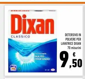 Conad Superstore Detersivo in polvere lavatrice dixan 70 misurini offerta