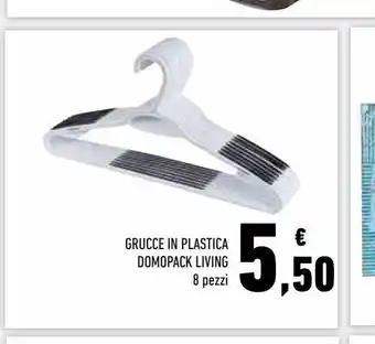 Conad Superstore Grucce in plastica domopak living 8 pezzi offerta