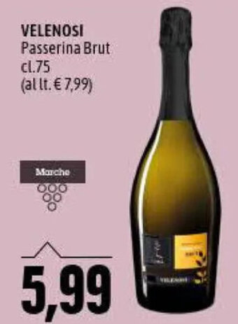 Velenosi Passerina Brut cl.75