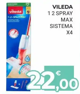 Eté Vileda 1 2 Spray Max Sistema x 4 offerta