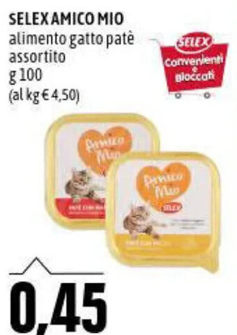 Madis Selex Amico Mio Alimento Gatto Patè Assortito g 100 offerta