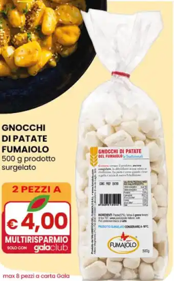Gnocchi di Patate Fumaiolo 500 g Prodotto Surgelato