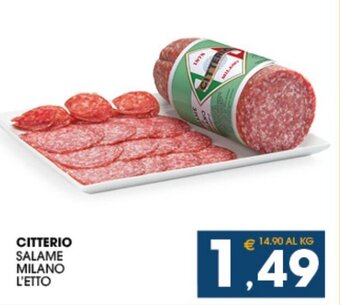 SeBón Supermercati Citterio Salame Milano offerta
