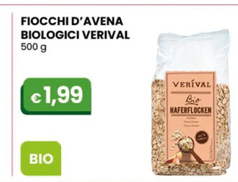 Fiocchi D' Avena Biologici Verival 500 g