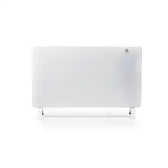 Termoconvettore con timer e termostato, colore bianco, elegante, montaggio a parete