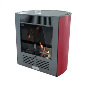 Bricocenter Stufa a bioetanolo ruby smart ventilata bordeaux l47 h 52,5 l36 offerta