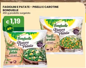 Gala Supermercati Bonduelle Fagiolini E Patate - Piselli E Carotine 450 g prodotto surgelato offerta